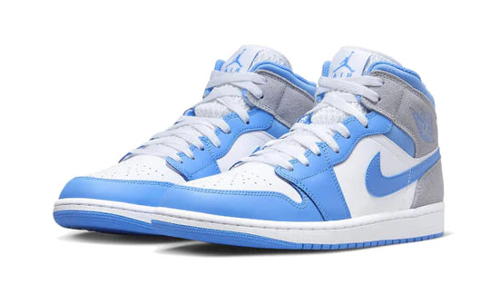 Air Jordan 1 Mid University Blue Grey