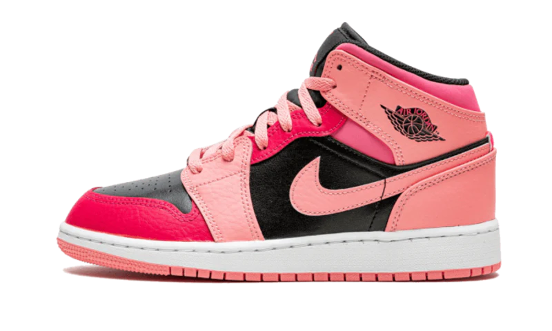 Air Jordan 1 Mid Coral Chalk Pink