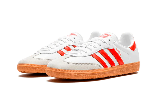 Adidas Samba OG White Solar Red Gum (Women's