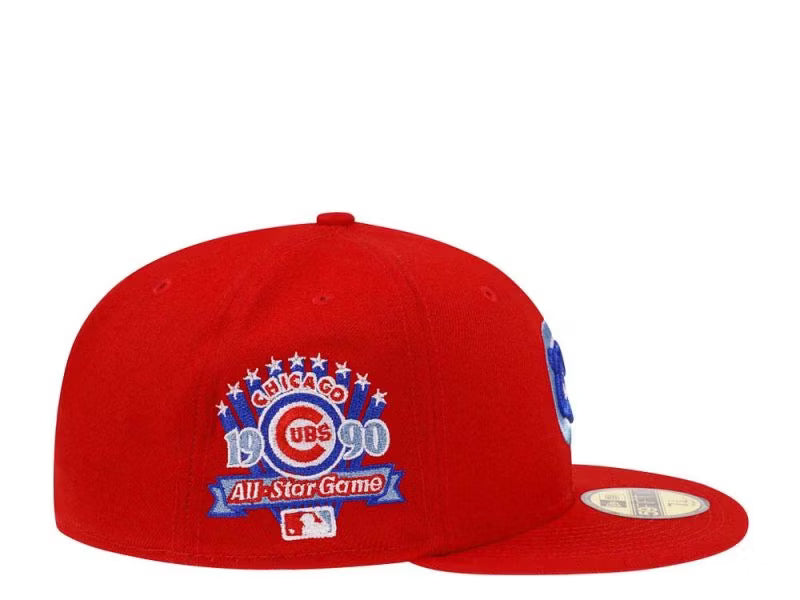 New Era Chicago Cubs All Star Game 1990 Red Glacier Blue Edition 59Fifty Fitted Cap