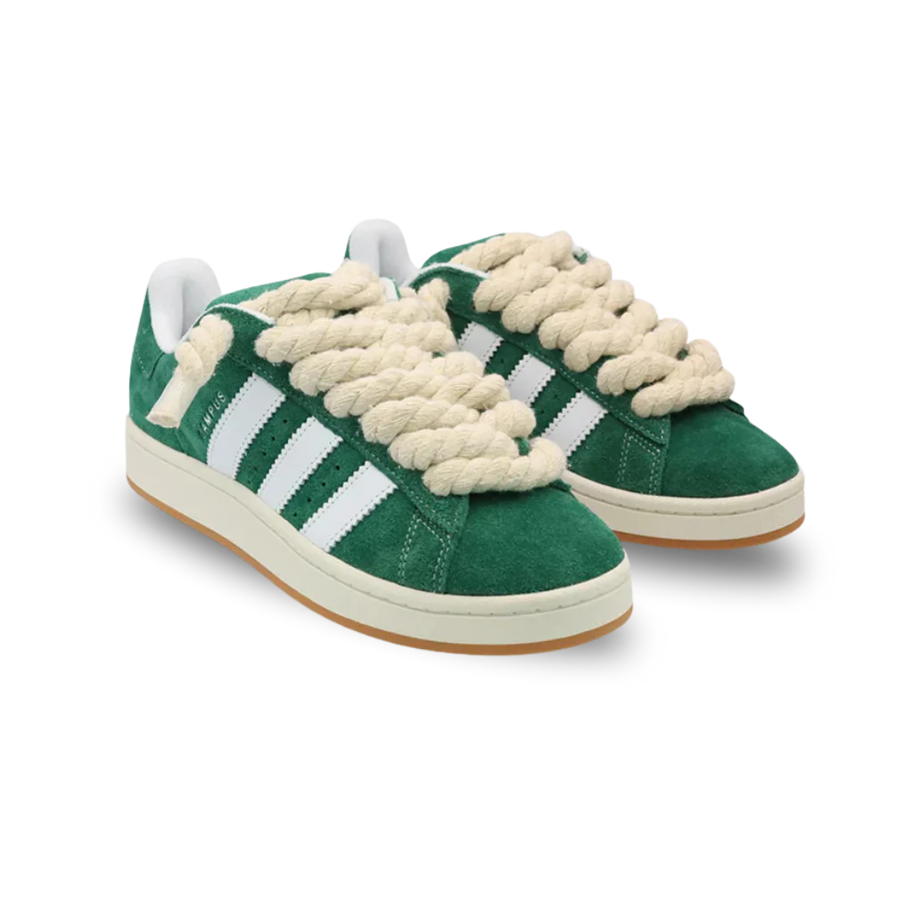 Adidas Campus 00s Green Rope Laces Beige