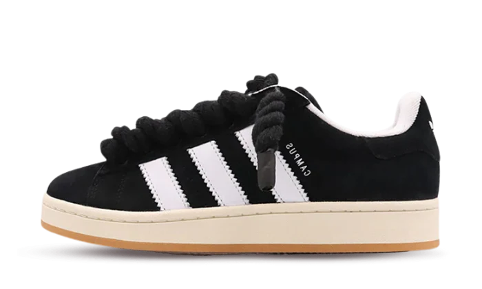Adidas Campus 00s Black Rope Laces Black