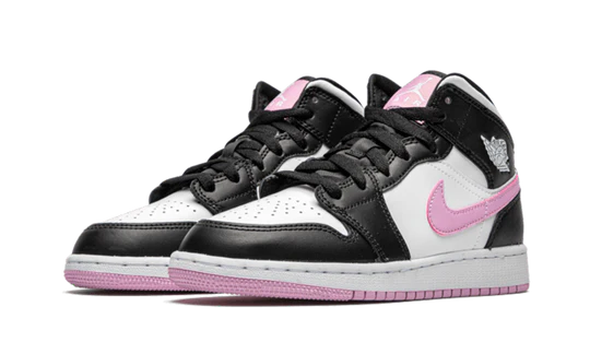 Air Jordan 1 Mid White Black Light Arctic Pink