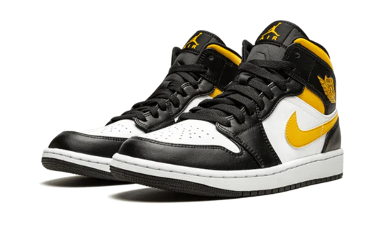 Air Jordan 1 Mid White Pollen Black