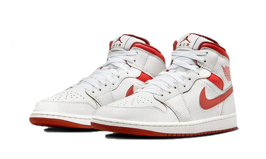 Air Jordan 1 Mid SE White Dune Red