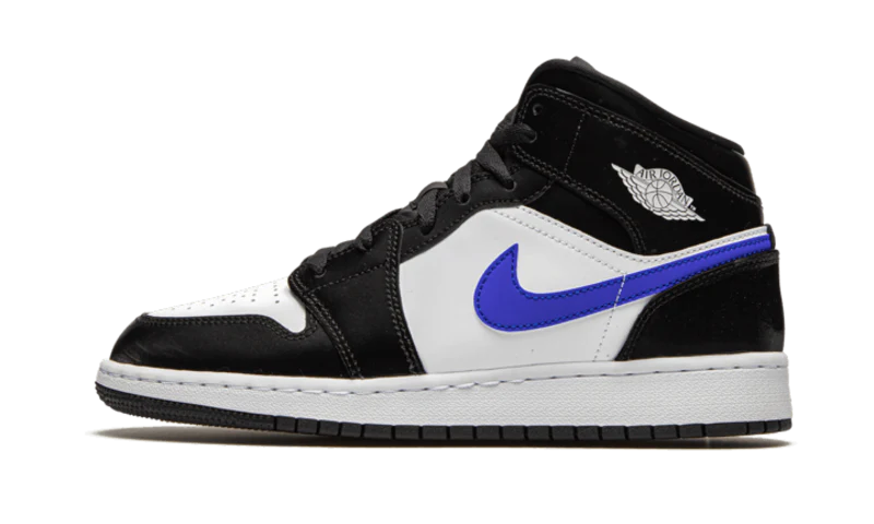 Air Jordan 1 Mid Black Racer Blue White