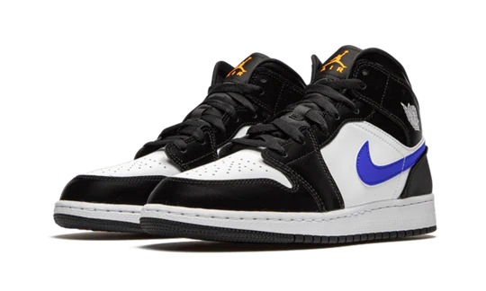 Air Jordan 1 Mid Black Racer Blue White