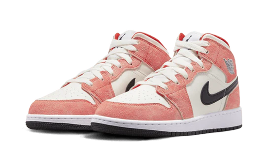 Air Jordan 1 Mid Orange Suede