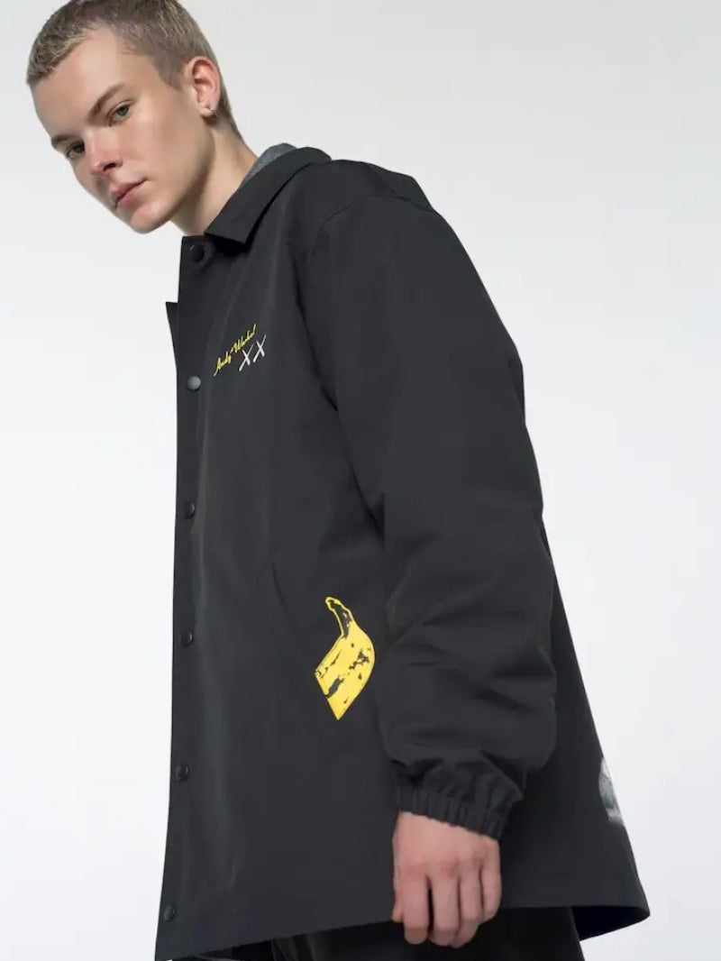 KAWS x Uniqlo Warhol Coach Jacket Black