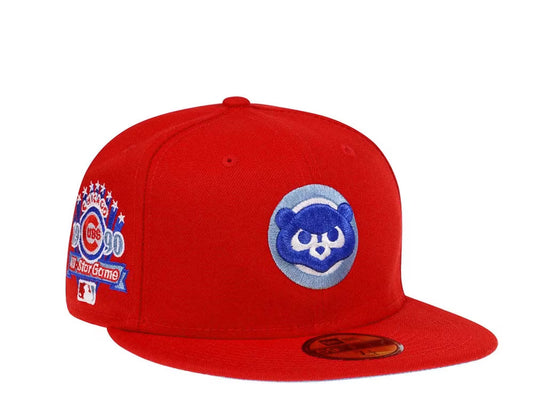 New Era Chicago Cubs All Star Game 1990 Red Glacier Blue Edition 59Fifty Fitted Cap