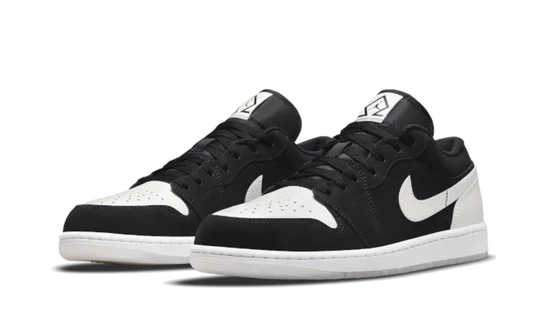 Air Jordan 1 Low Black White Diamond