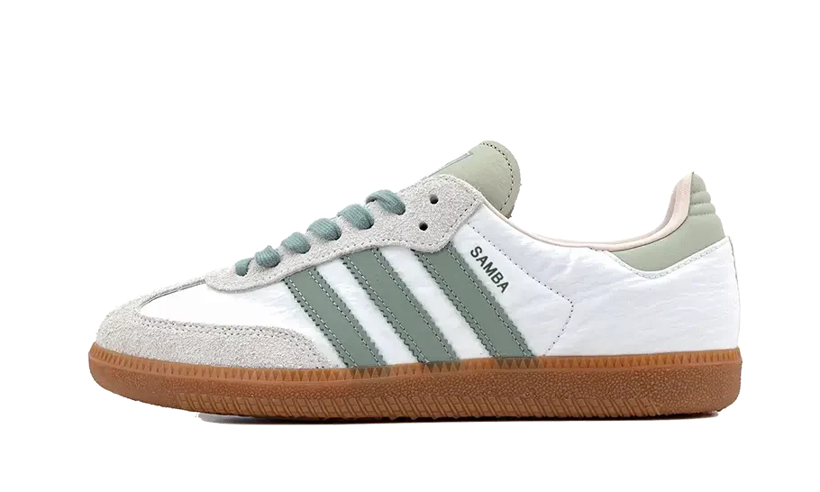 Adidas Samba OG Silver Green Putty Mauve (Women's)