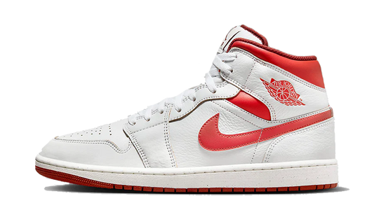 Air Jordan 1 Mid SE White Dune Red