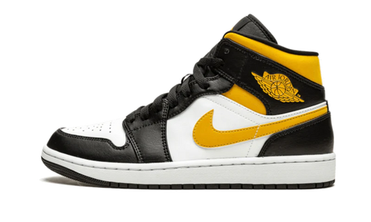 Air Jordan 1 Mid White Pollen Black